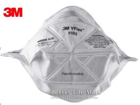 3M 9105 VFlex™ particulate respirator N95 face mask,50/box, Huge Sale